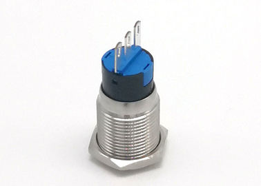 16mm de Antischakelaar van de Vandaaldrukknop om Hoofd 3 Pin Terminal Door Bell