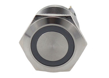 Kortstondige LEIDENE van Drukknopschakelaar 22mm van het antivandaalmetaal Ring Symbol 5A 250V AC