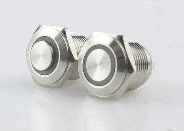 16mm Verlichte Aangestoken Drukknopschakelaars Ring Symbol